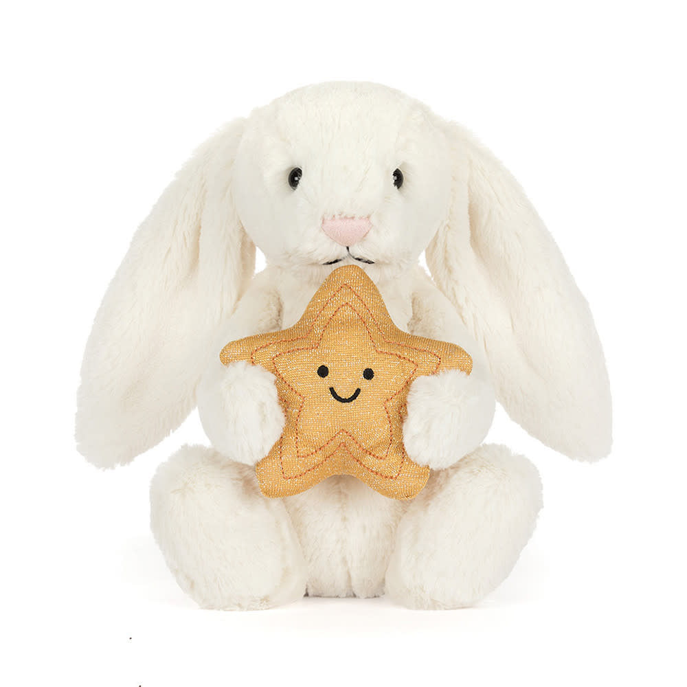 Jellycat | Cream Bunny | with Star | 31 cm