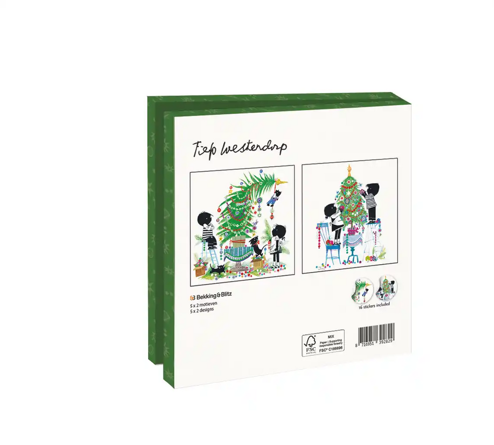 Card wallet | Fiep Westendorp | Jip en Janneke | Christmas | 10 cards