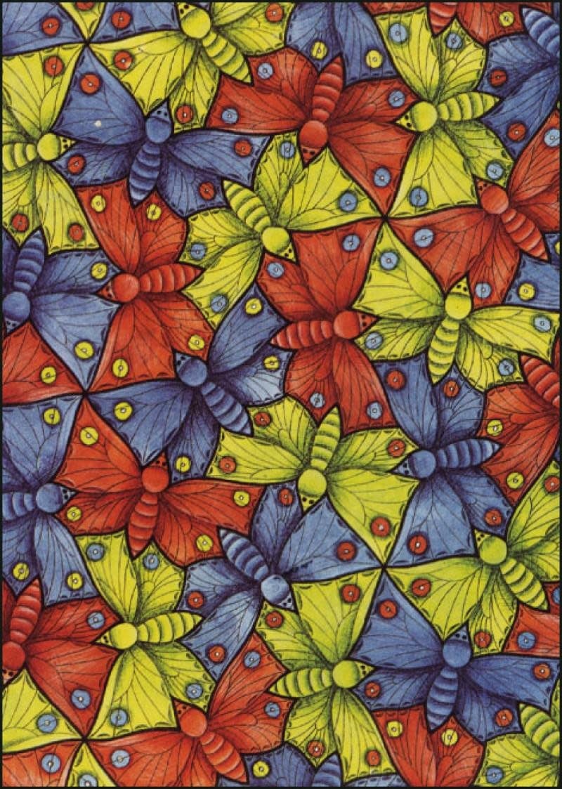 Bekking & Blitz | M.C. Escher | Regular Division of the Plane | Butterfly | No 70 - Kleine Eland
