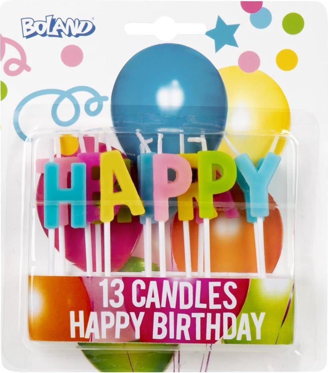 Boland | Kaarsjes | Birthday | 13 delig - Kleine Eland