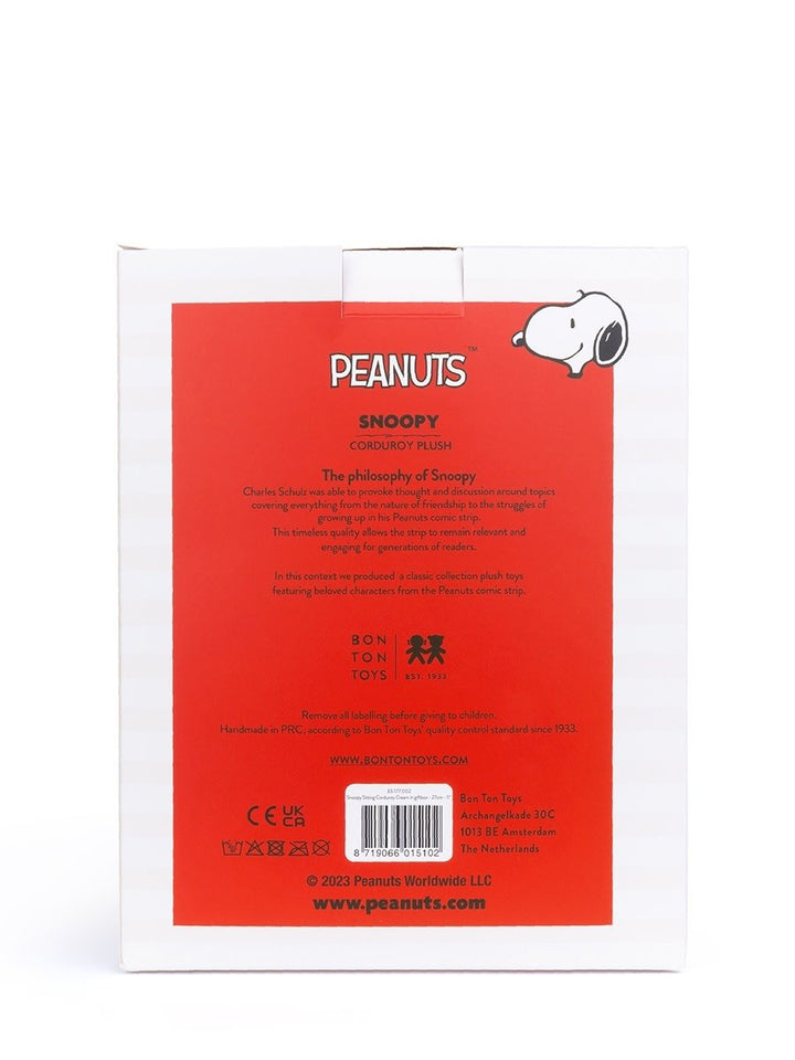 Bon Ton Toys | ECO | Snoopy | Corduroy | Cream | 27 cm | in giftbox - Kleine Eland