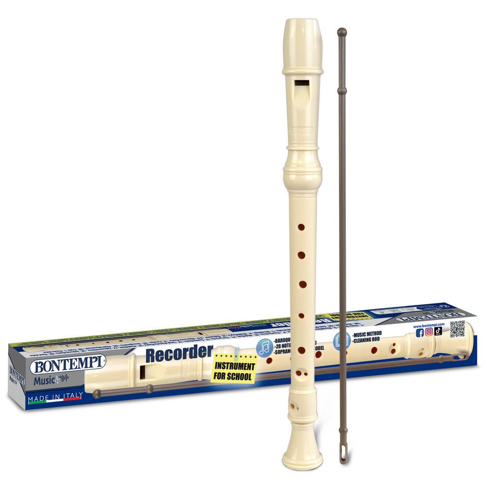 Bontempi | Blokfluit | Barok vingerzetting | 28 tonen | 33 cm | 3+ - Kleine Eland