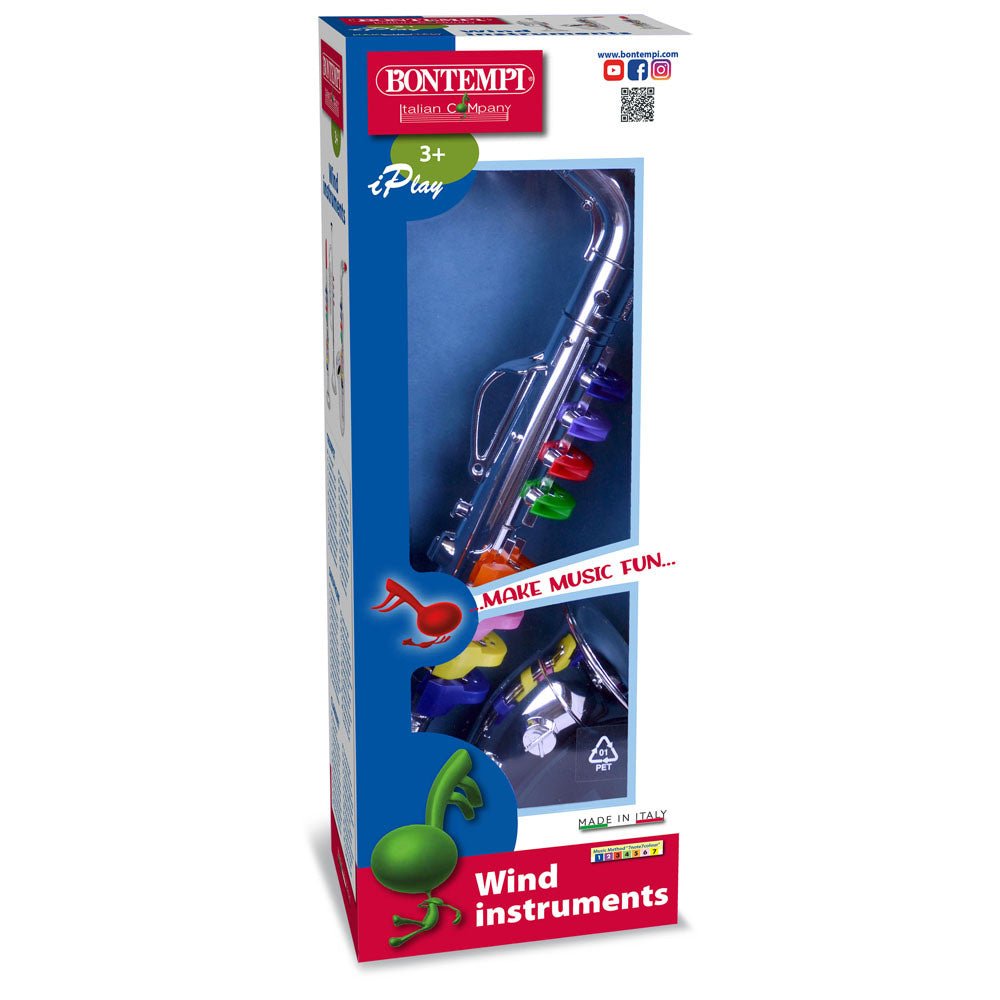 Bontempi | Saxofoon | 8 tonen | 41,5 cm | 3+ - Kleine Eland