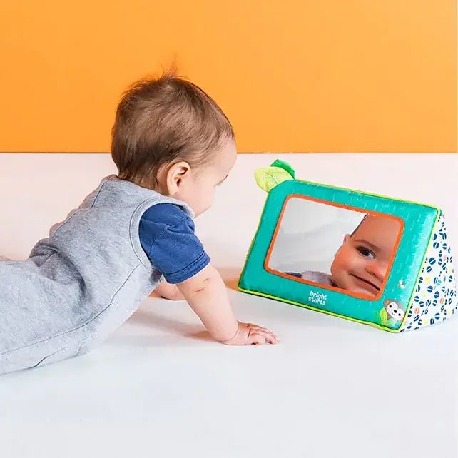 Bright Starts | Sit &amp; See Safari Floor Mirror | 0+ - Kleine Eland