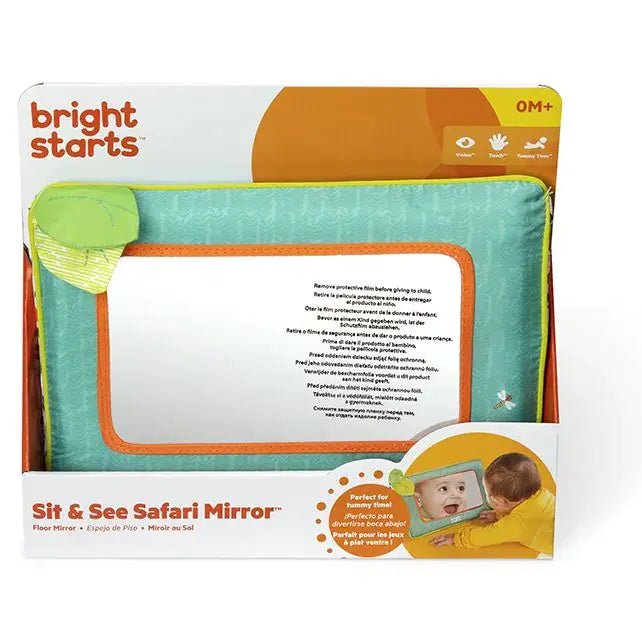 Bright Starts | Sit & See Safari Floor Mirror | 0+ - Kleine Eland