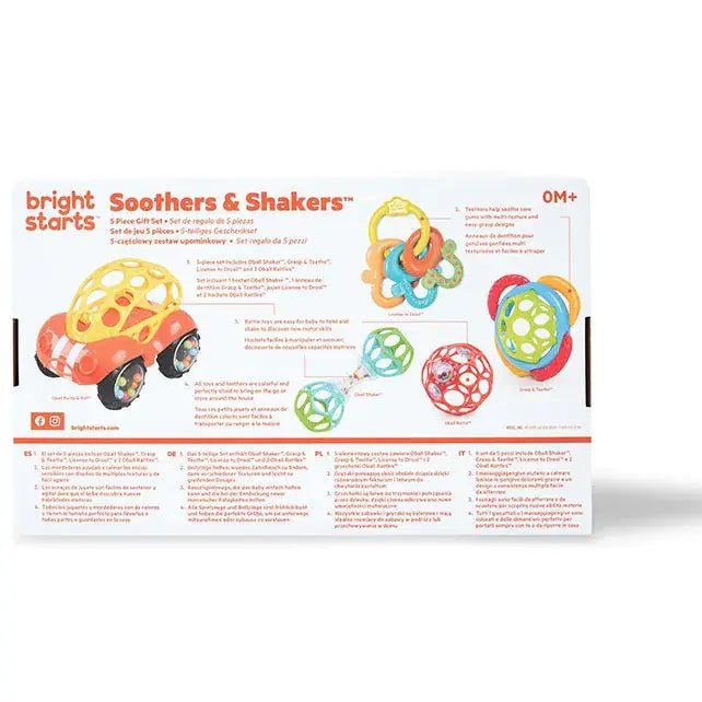 Bright Starts | Soothers &amp; Shakers | 5-delige giftset | 0+ - Kleine Eland