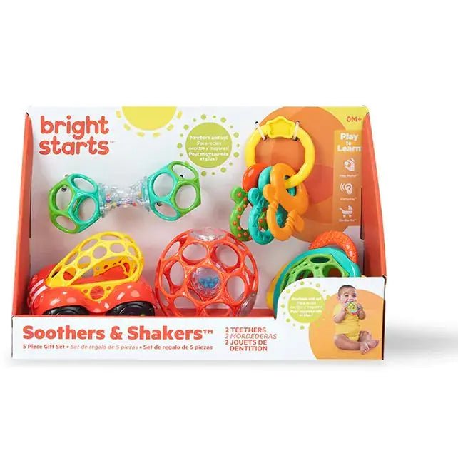 Bright Starts | Soothers &amp; Shakers | 5-delige giftset | 0+ - Kleine Eland