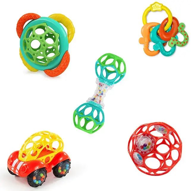Bright Starts | Soothers &amp; Shakers | 5-delige giftset | 0+ - Kleine Eland