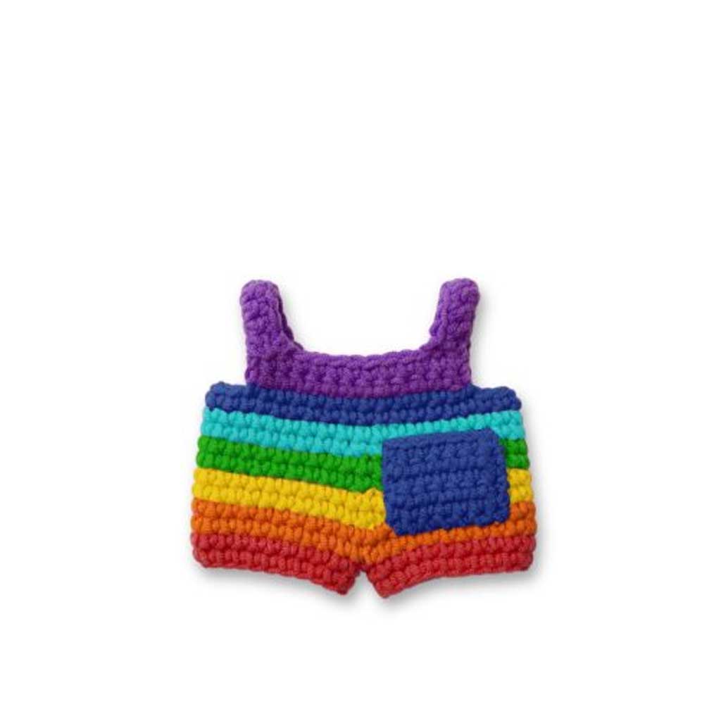 Crochet Plush | Miffy | Clothing | Bright Rainbow Overall | 25 cm | 100% Cotton | 0+