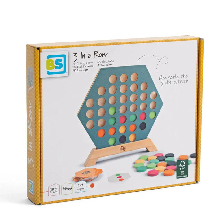 BS Toys | 3 in a row | Drie op een Rij | 8+ - Kleine Eland