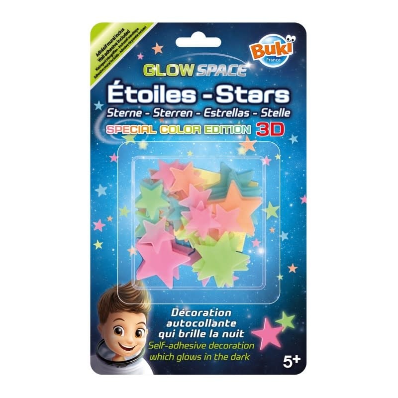 Buki | Glow in the Dark | Glow Space | Sterren 3D | Multicolour | 5+ - Kleine Eland