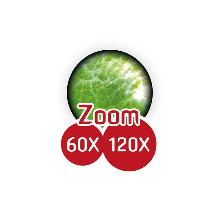 Buki | Pocket Microscope | vergroot 60 - 120 keer | 8+ - Kleine Eland