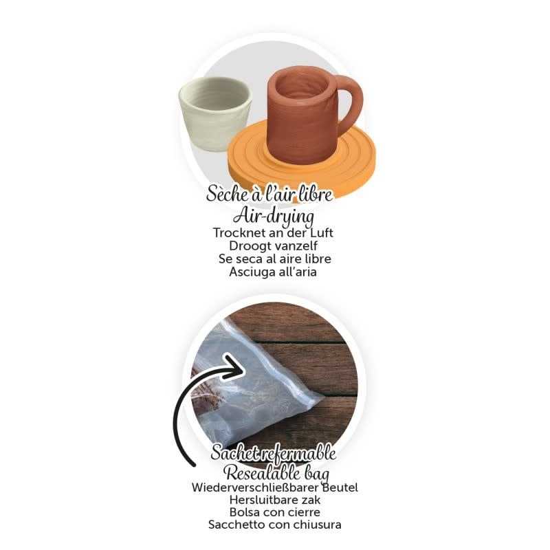 Buki | Professional Studio Pottery | Refill | 2 x 500 gram | 8+ - Kleine Eland