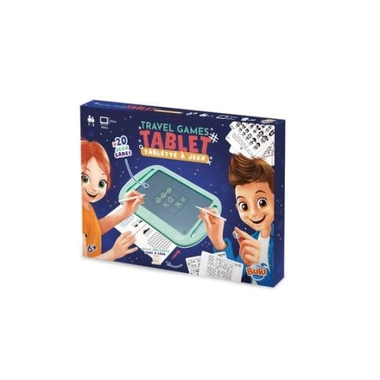 Buki | Tablet | Reisspel | 20 Bordspellen | 6+ - Kleine Eland