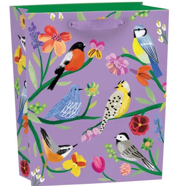 Cadeautas met print – Giftbag Birdhaven – Maat M - Kleine Eland