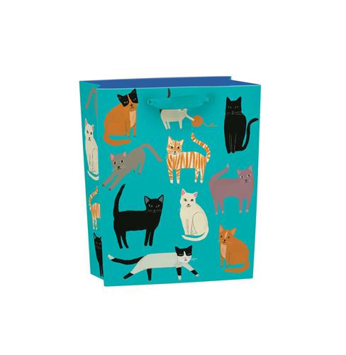 Cadeautas met print – Giftbag Pretty Paws – Maat M - Kleine Eland