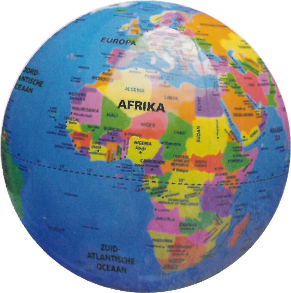 Caly Toys | Opblaasbare wereldbol | Onze Wereld | 30 cm | 3+ - Kleine Eland