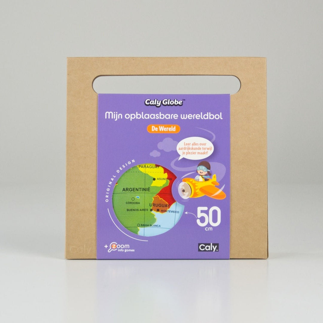 Caly Toys | Opblaasbare wereldbol | Wereld politiek | 50 cm | 3+ - Kleine Eland