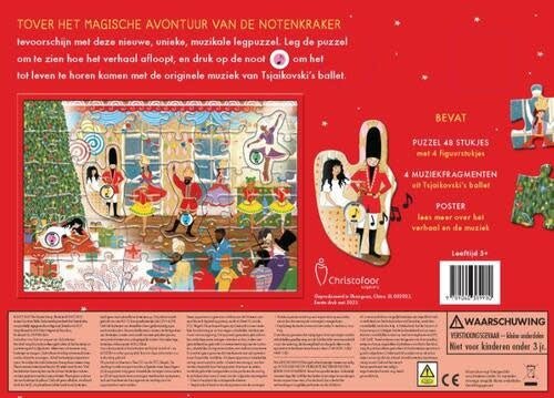 Christofoor | Muziekpuzzel | 48 stukjes | Het Verhalenorkest | De Notenkraker | 3+ - Kleine Eland