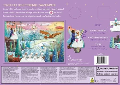 Christofoor | Muziekpuzzel | 48 stukjes | Het Verhalenorkest | Het Zwanenmeer | 3+ - Kleine Eland