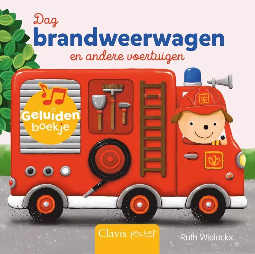 Clavis | Geluidenboekje | Dag Brandweerwagen en andere Voertuigen | 2+ - Kleine Eland