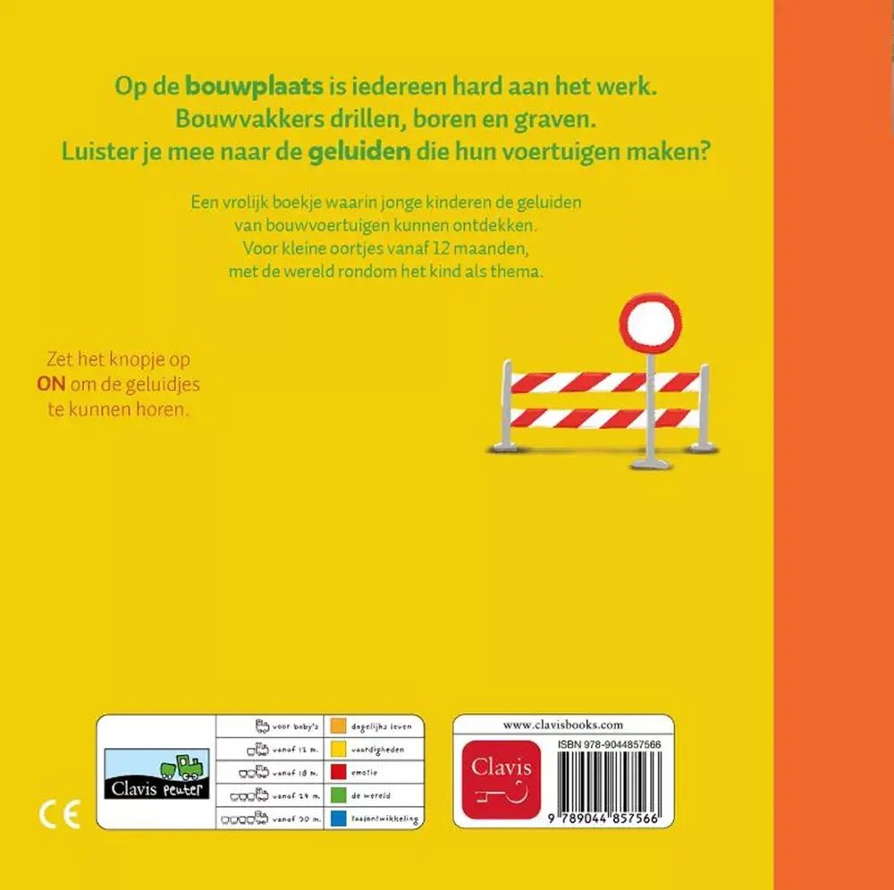 Clavis | Geluidenboekje | Dag Bulldozer en andere Voertuigen | 2+ - Kleine Eland
