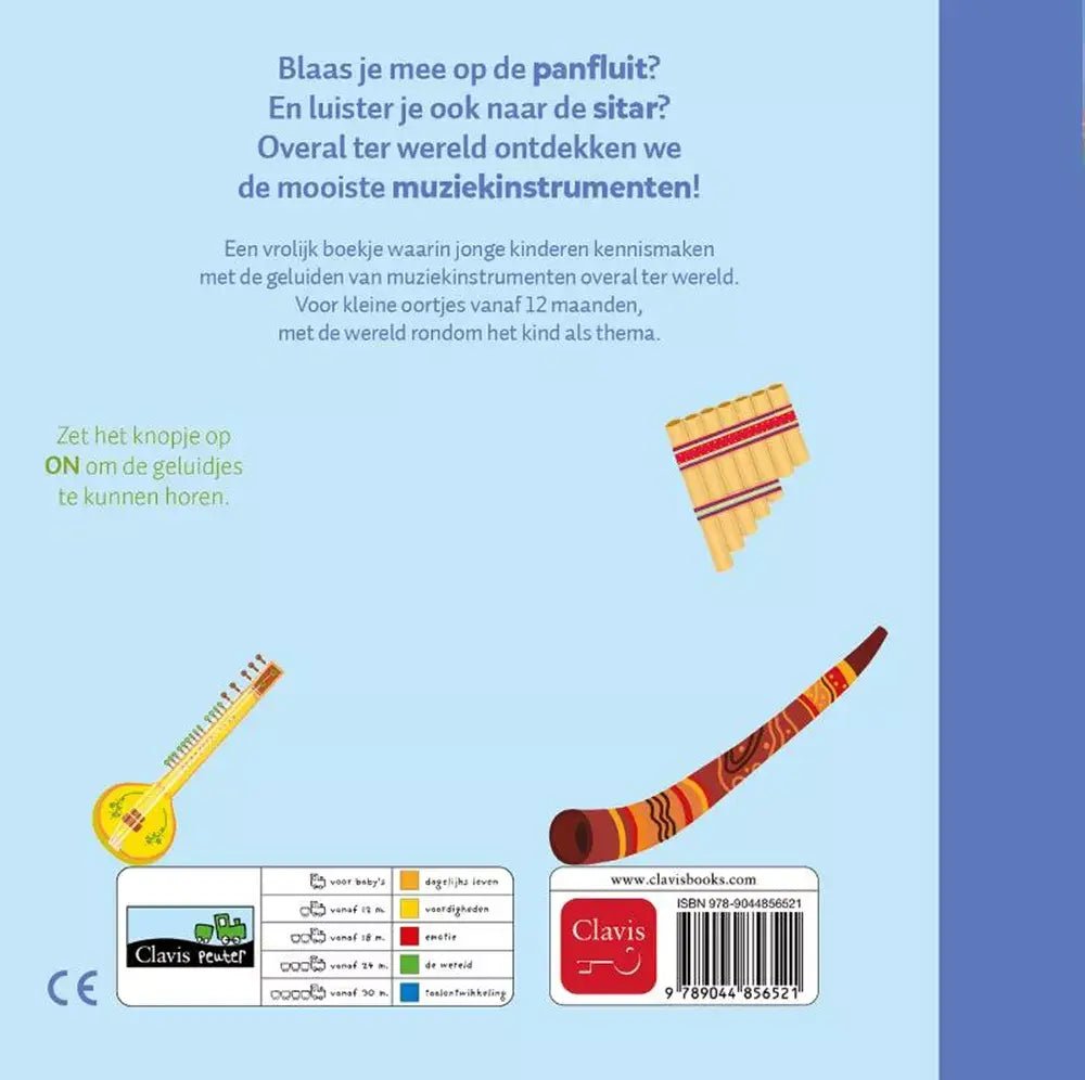 Clavis | Geluidenboekje | Nog meer Muziek | Muziekinstrumenten van Overal | 2+ - Kleine Eland