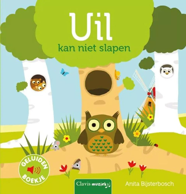 Clavis | Geluidenboekje | Uil kan niet Slapen | 2+ - Kleine Eland