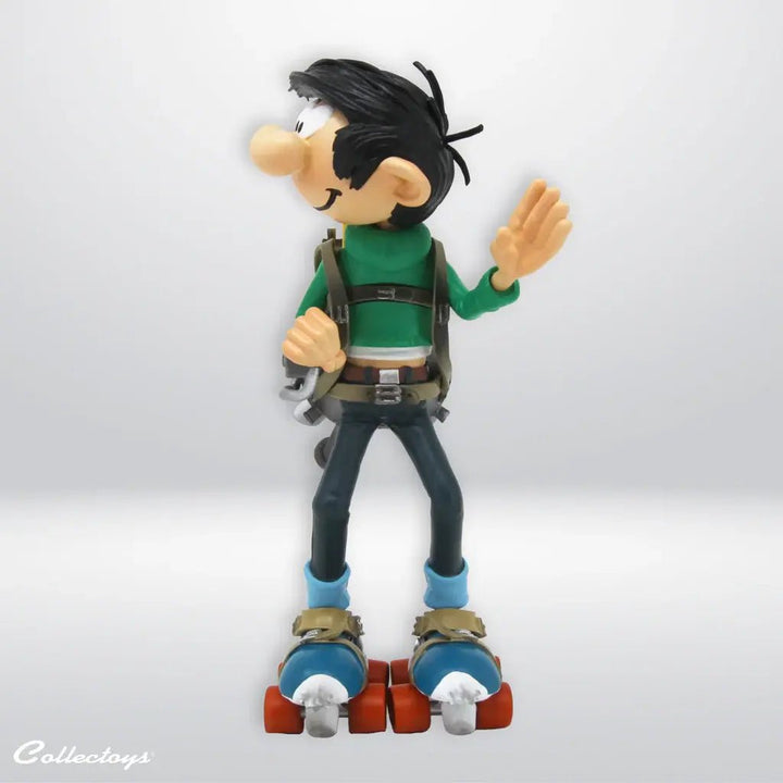 Collecttoys | Kunstharsfiguur | Guust Flater | met Gemotoriseerde Schaatsen | 16 cm - Kleine Eland