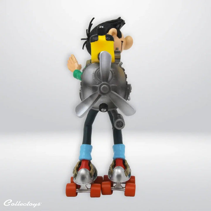 Collecttoys | Kunstharsfiguur | Guust Flater | met Gemotoriseerde Schaatsen | 16 cm - Kleine Eland