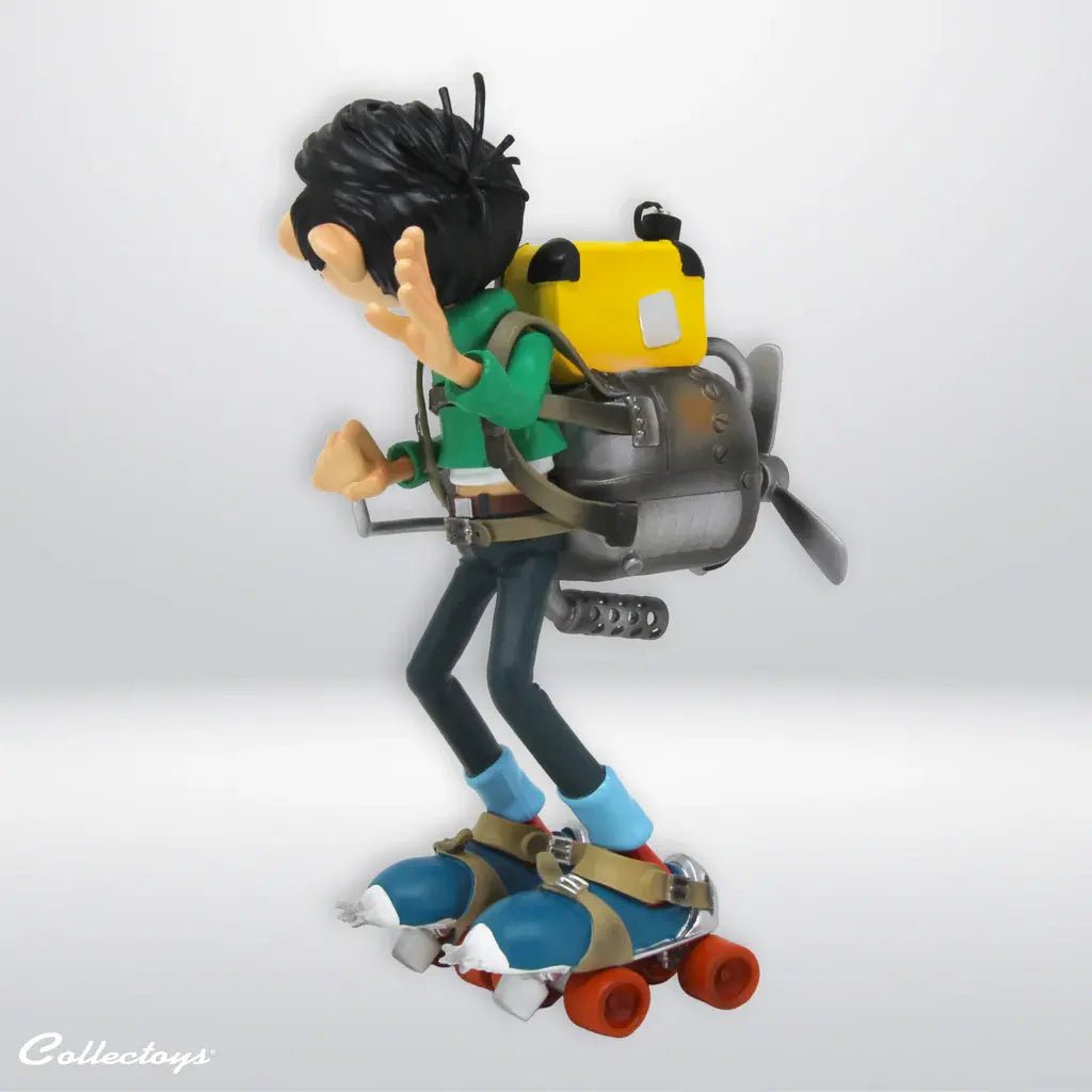 Collecttoys | Kunstharsfiguur | Guust Flater | met Gemotoriseerde Schaatsen | 16 cm - Kleine Eland