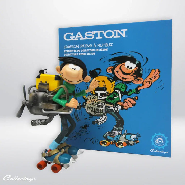 Collecttoys | Kunstharsfiguur | Guust Flater | met Gemotoriseerde Schaatsen | 16 cm - Kleine Eland
