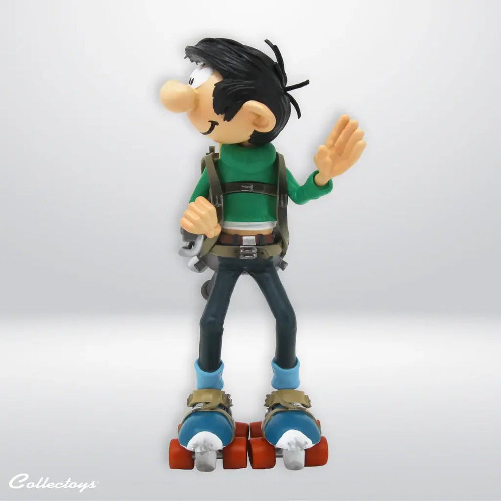 Collecttoys | Kunstharsfiguur | Guust Flater | met Gemotoriseerde Schaatsen | 16 cm - Kleine Eland