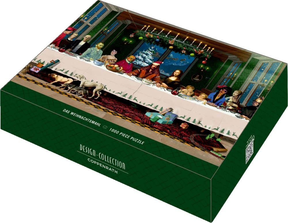 Coppenrath | Design Collection | Puzzle | Kerstpuzzel het kerstdiner | 1000 stukjes | 69 x 49 cm - Kleine Eland