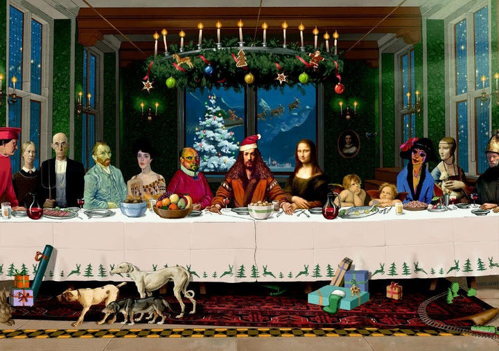 Coppenrath | Design Collection | Puzzle | Kerstpuzzel het kerstdiner | 1000 stukjes | 69 x 49 cm - Kleine Eland