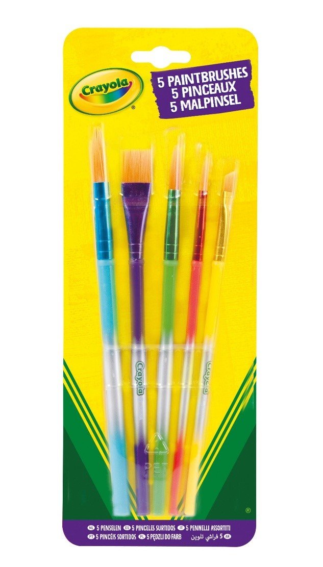 Crayola | Paint Brushes | 5 stuks | 3+ - Kleine Eland
