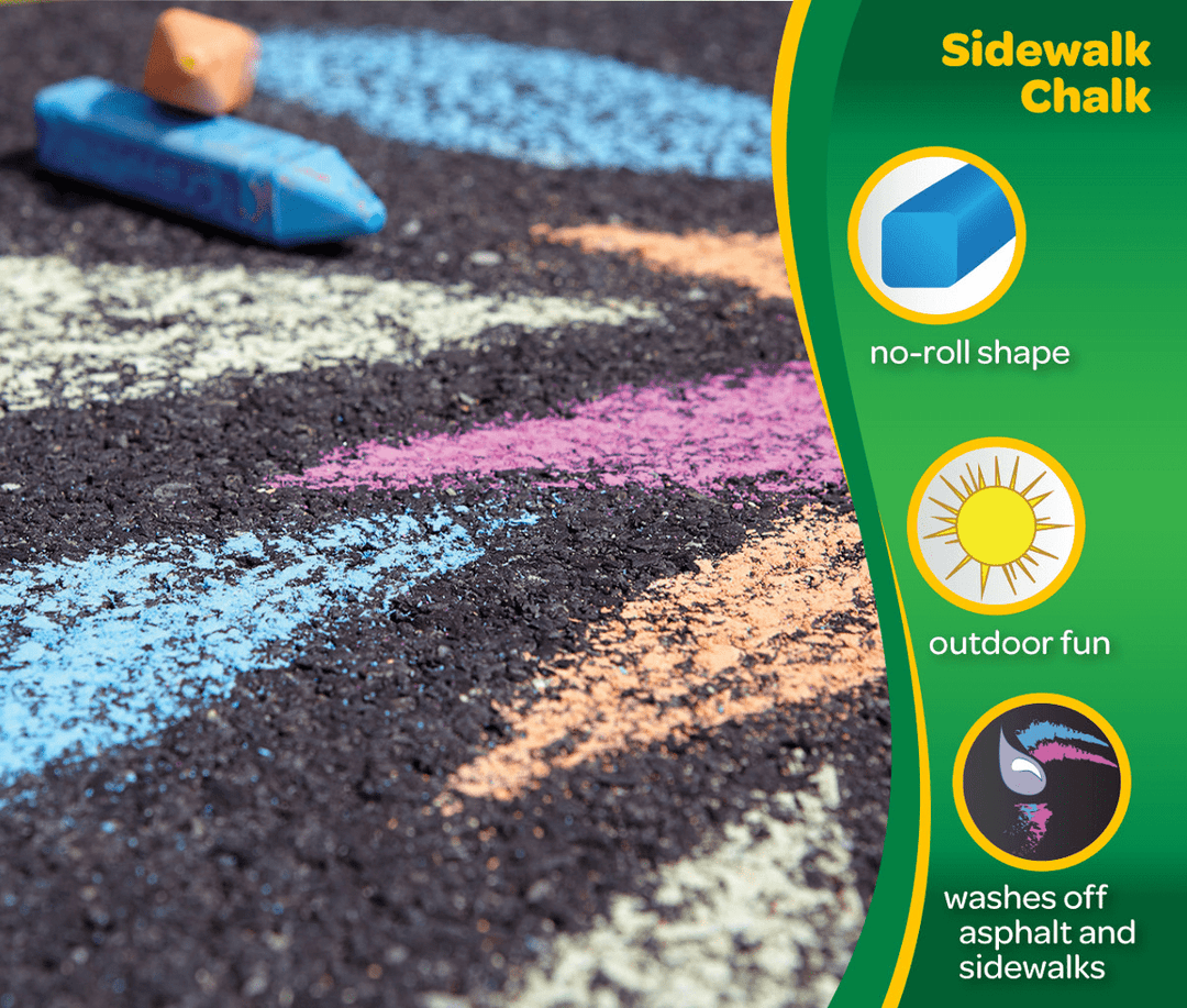 Crayola | Stoepkrijt | 48 stuks | 4+ - Kleine Eland