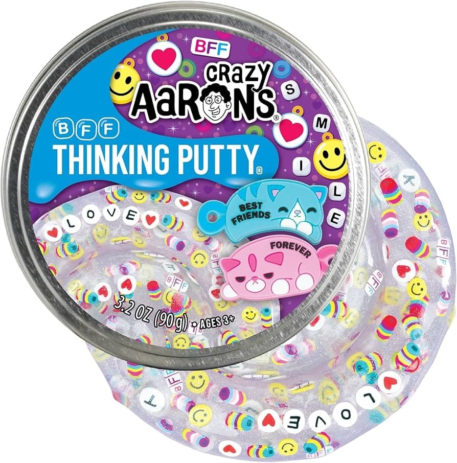 Crazy Aarons | Thinking Putty | BFF | including 2 Friendship Charms | 8+ - Kleine Eland