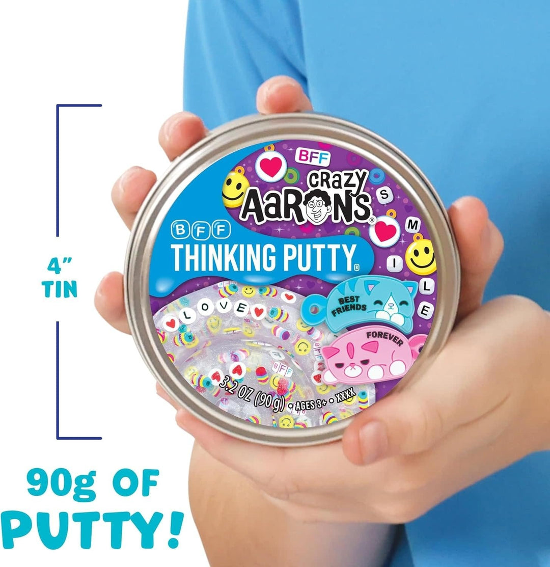 Crazy Aarons | Thinking Putty | BFF | including 2 Friendship Charms | 8+ - Kleine Eland