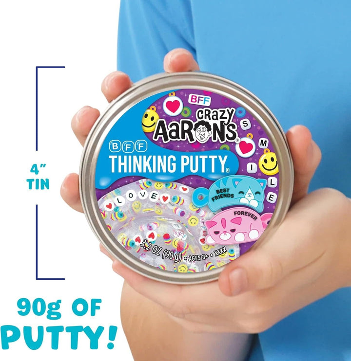 Crazy Aarons | Thinking Putty | BFF | including 2 Friendship Charms | 8+ - Kleine Eland