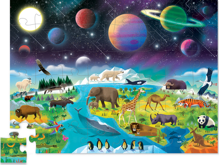 Crocodile Creek | Puzzle | Above &amp; Below | Earth &amp; Space | 48 stukjes | 4+