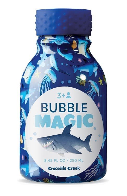 Crocodile Creek | Bubble Magic | 250 ml | includes 2 Bubble Wands | Shark | 3+ - Kleine Eland