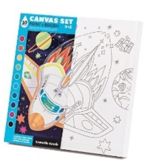 Crocodile Creek | Canvas Painting | including 10 Colours | Space | 5+ - Kleine Eland