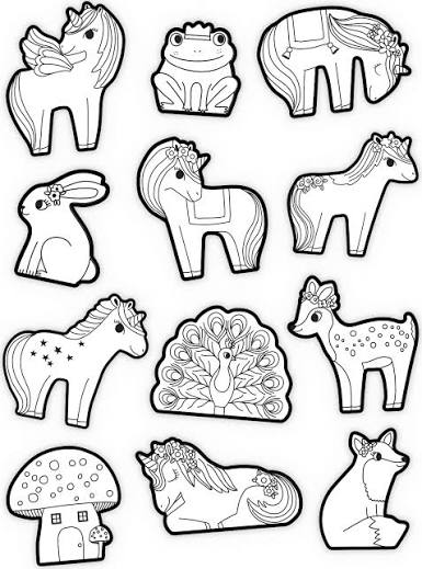Crocodile Creek | Coloring Stickers | Unicorn | 3+ - Kleine Eland