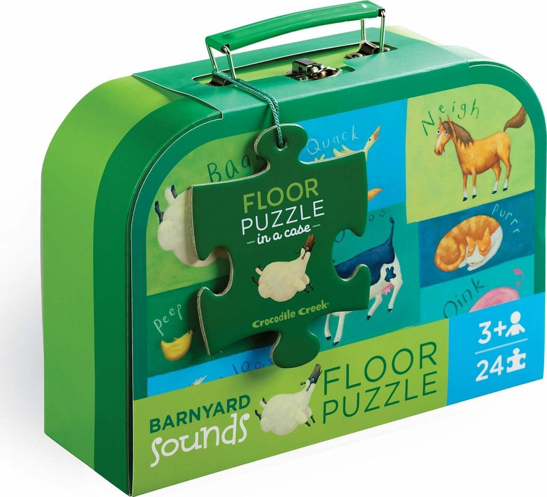Crocodile Creek | Floor Puzzle | Barnyard Sounds | 24 stukjes | 45 x 60 cm | 3+ - Kleine Eland