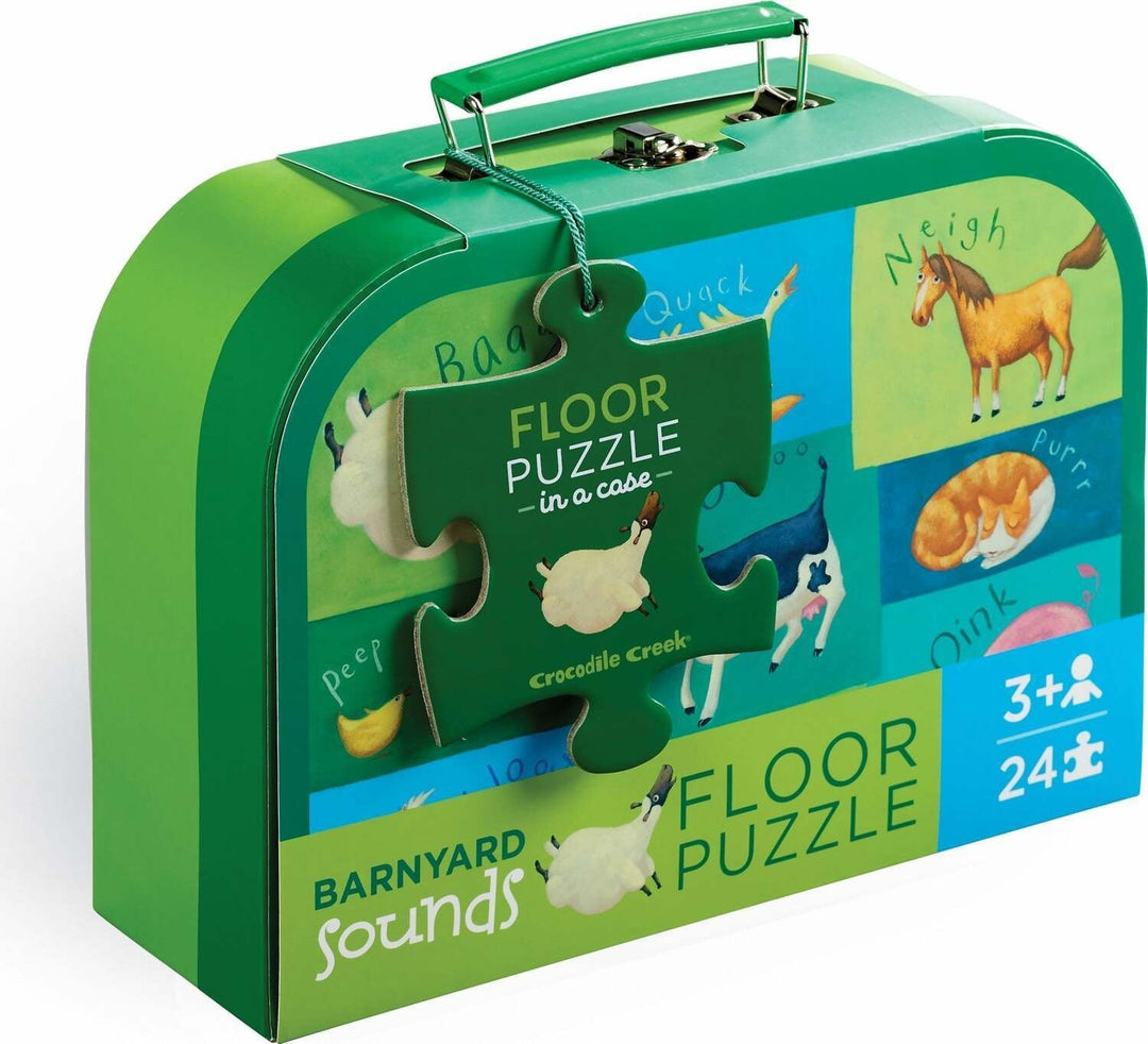 Crocodile Creek | Floor Puzzle | Barnyard Sounds | 24 stukjes | 45 x 60 cm | 3+ - Kleine Eland
