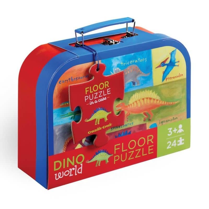 Crocodile Creek | Floor Puzzle | Dino World | 24 stukjes | 45 x 60 cm | 3+ - Kleine Eland