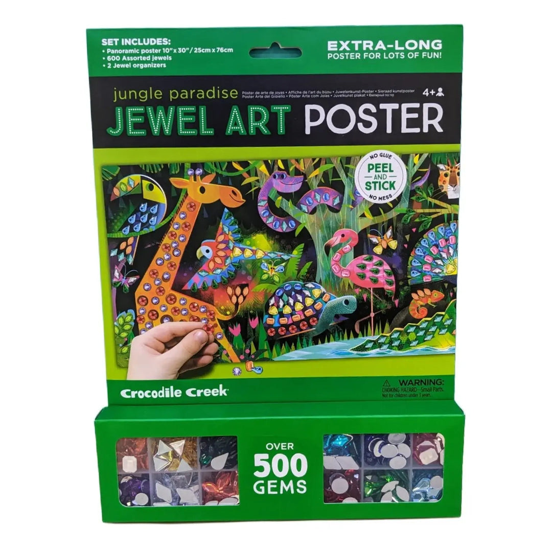 Crocodile Creek | Jewel Art Poster | Jungle Paradise | 500 gems | 4+ - Kleine Eland