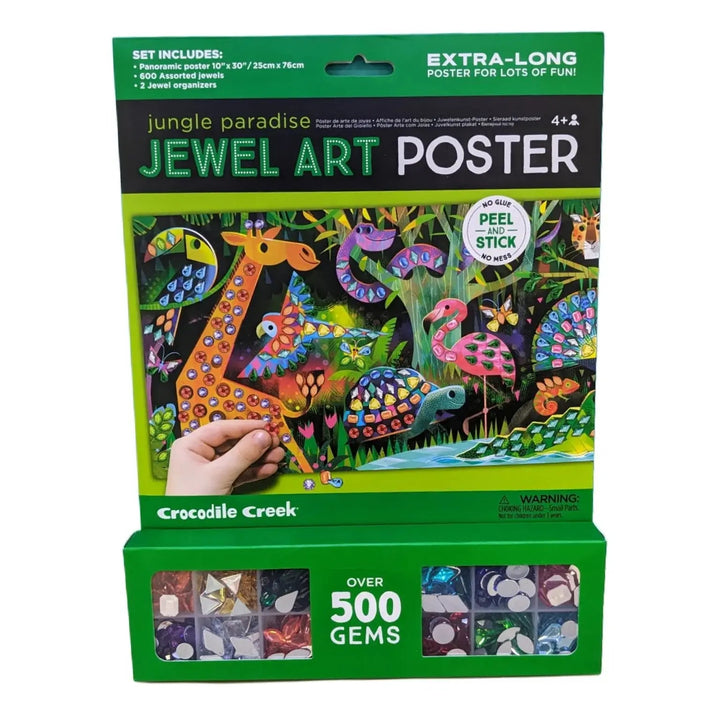 Crocodile Creek | Jewel Art Poster | Jungle Paradise | 500 gems | 4+ - Kleine Eland