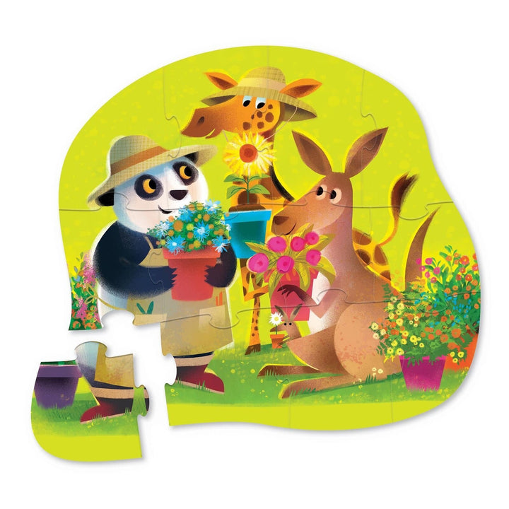Crocodile Creek | Mini Shaped Puzzle | Flower Power | 12 stukjes | 2+ - Kleine Eland